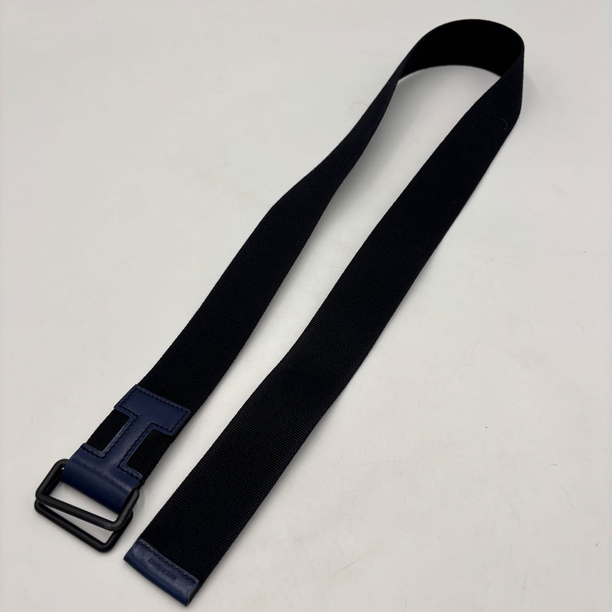 HERMES エルメス ノマド40 キャンバス×レザー ベルト ブラック