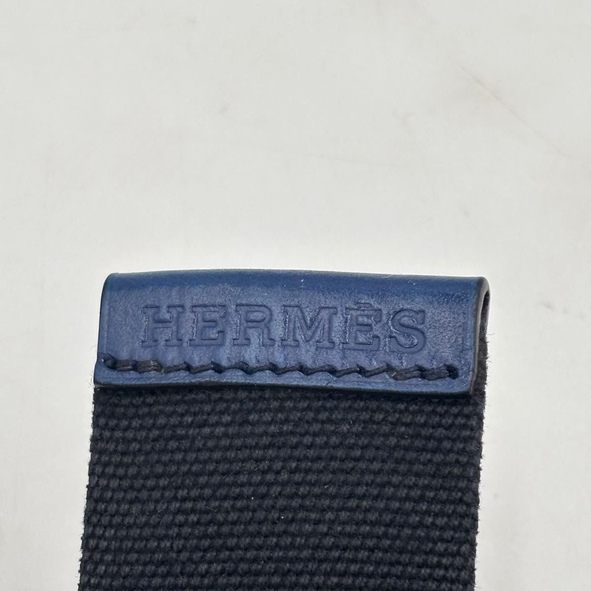HERMES エルメス ノマド40 キャンバス×レザー ベルト ブラック