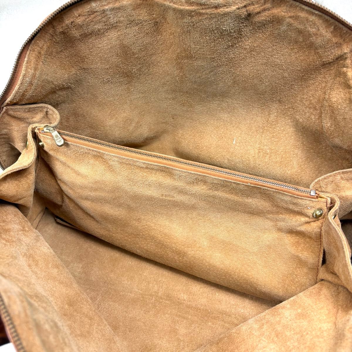 MCM エムシーエム ボストンバッグ ハンドバッグ ブラウン レザー