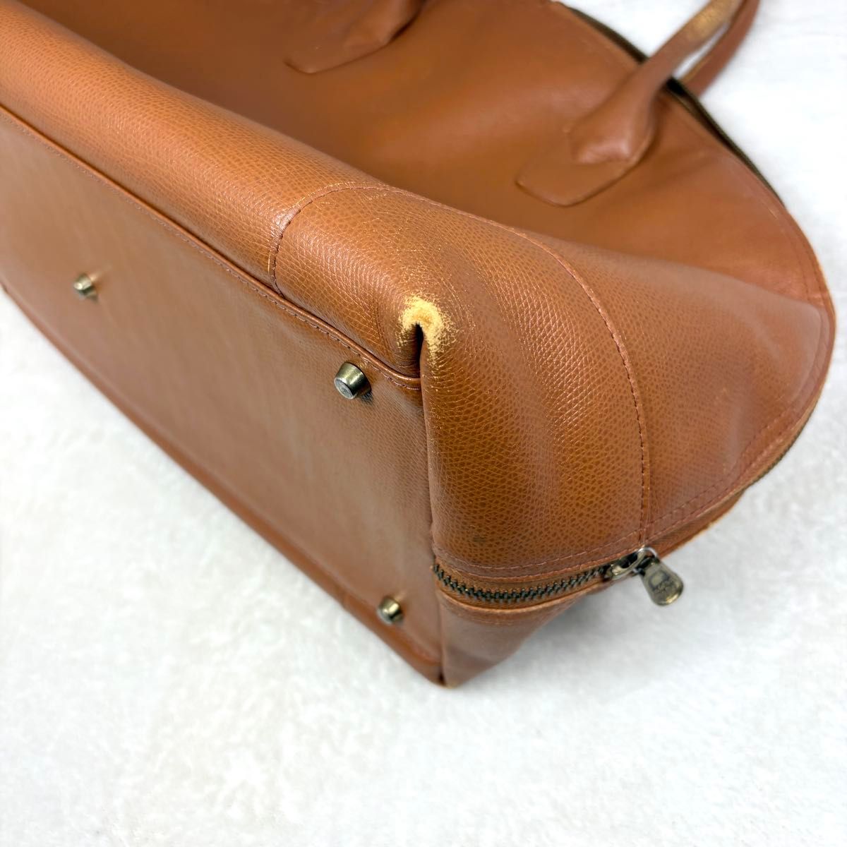 MCM エムシーエム ボストンバッグ ハンドバッグ ブラウン レザー