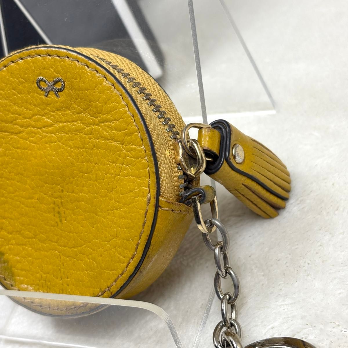 ANYA HINDMARCH アニヤハインドマーチ スマイリー コインケース 黄色