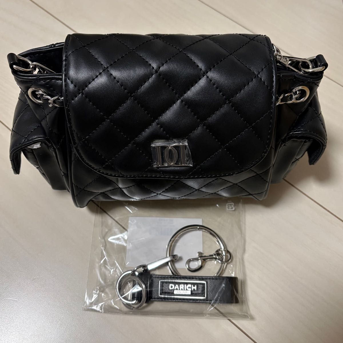 Darich DDロゴ2Wayミニバッグ ロゴレザーキーホルダー ノベルティ