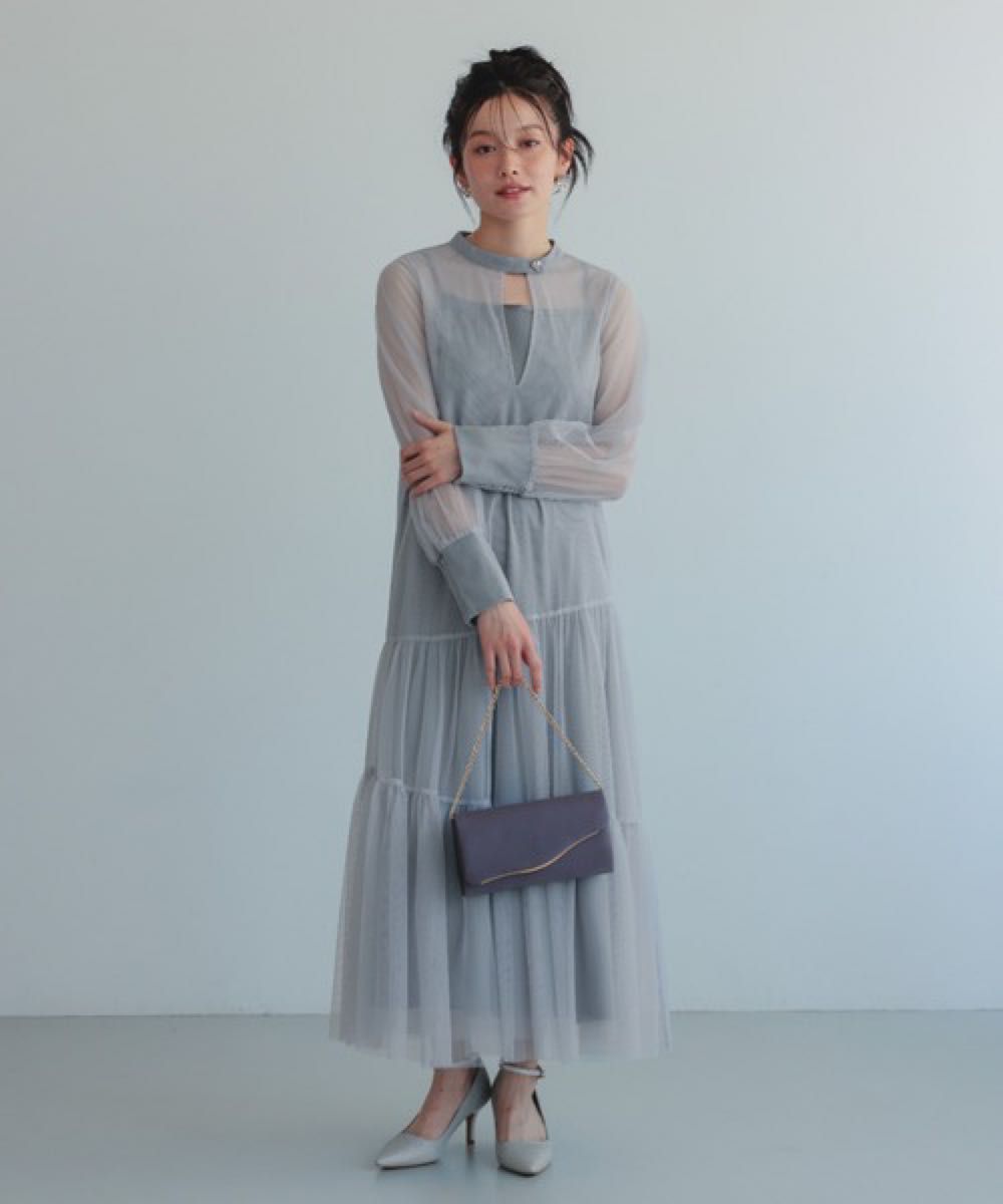 Dorry Doll チュールティアードドレス グレー 新品｜Yahoo!フリマ（旧