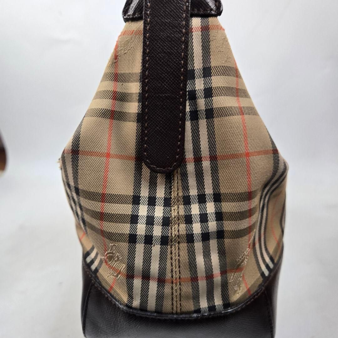 美品 BURBERRY ワンショルダーバッグ サフィアーノレザー ノバチェック