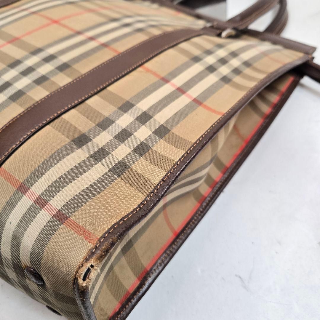 BURBERRY トートバッグ ノバチェック シャドーホース A4収納可能
