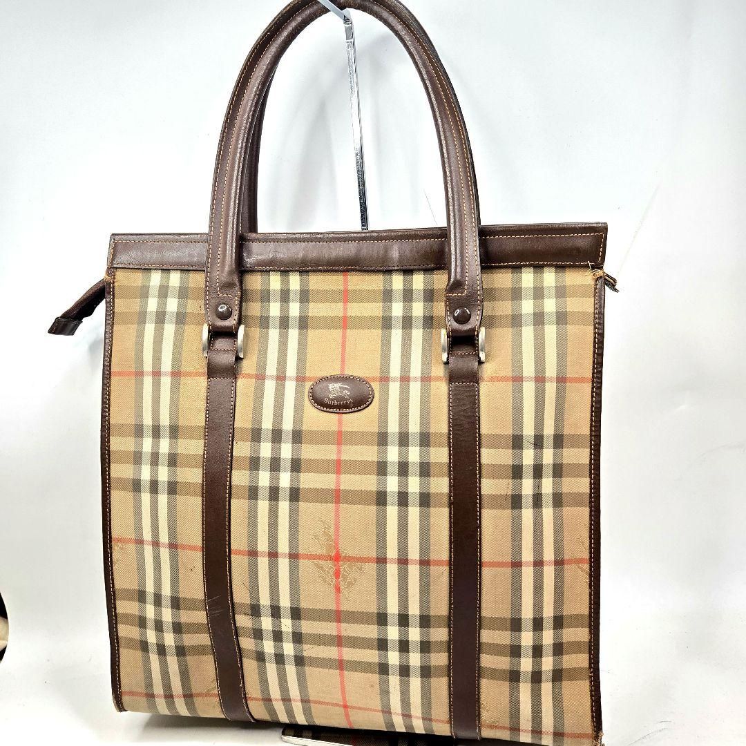 BURBERRY トートバッグ ノバチェック シャドーホース A4収納可能