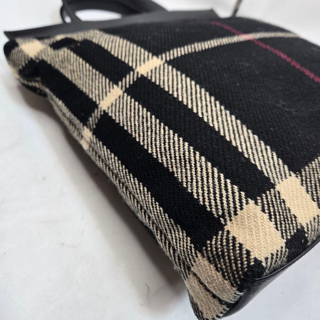 極美品 BURBERRY トートバッグ ツイード ノバチェック A4収納可能