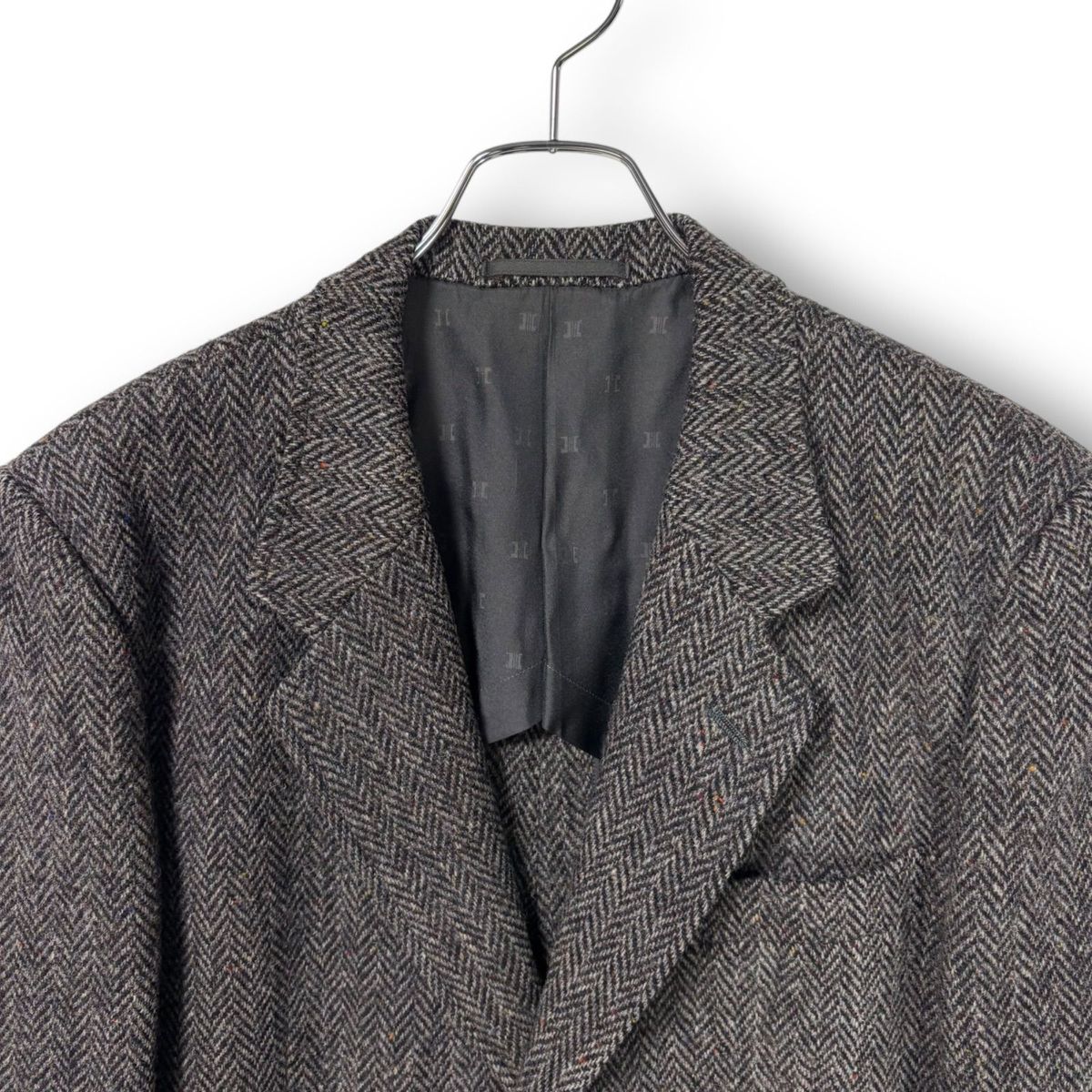 良品 HarrisTweed ハリスツイード テーラードジャケット 肉厚