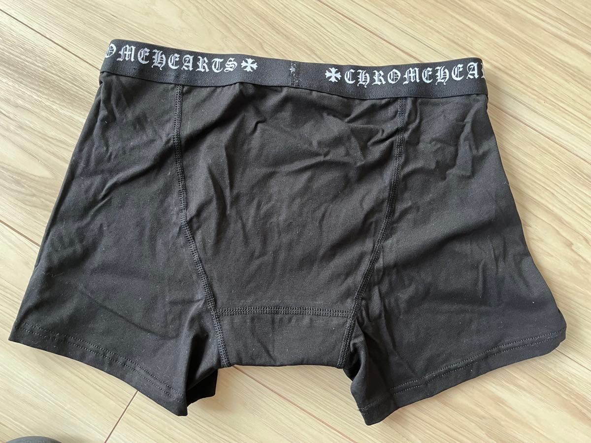 CHROME HEARTS ボクサーパンツ ブラック クロムハーツ 黒x白 L size