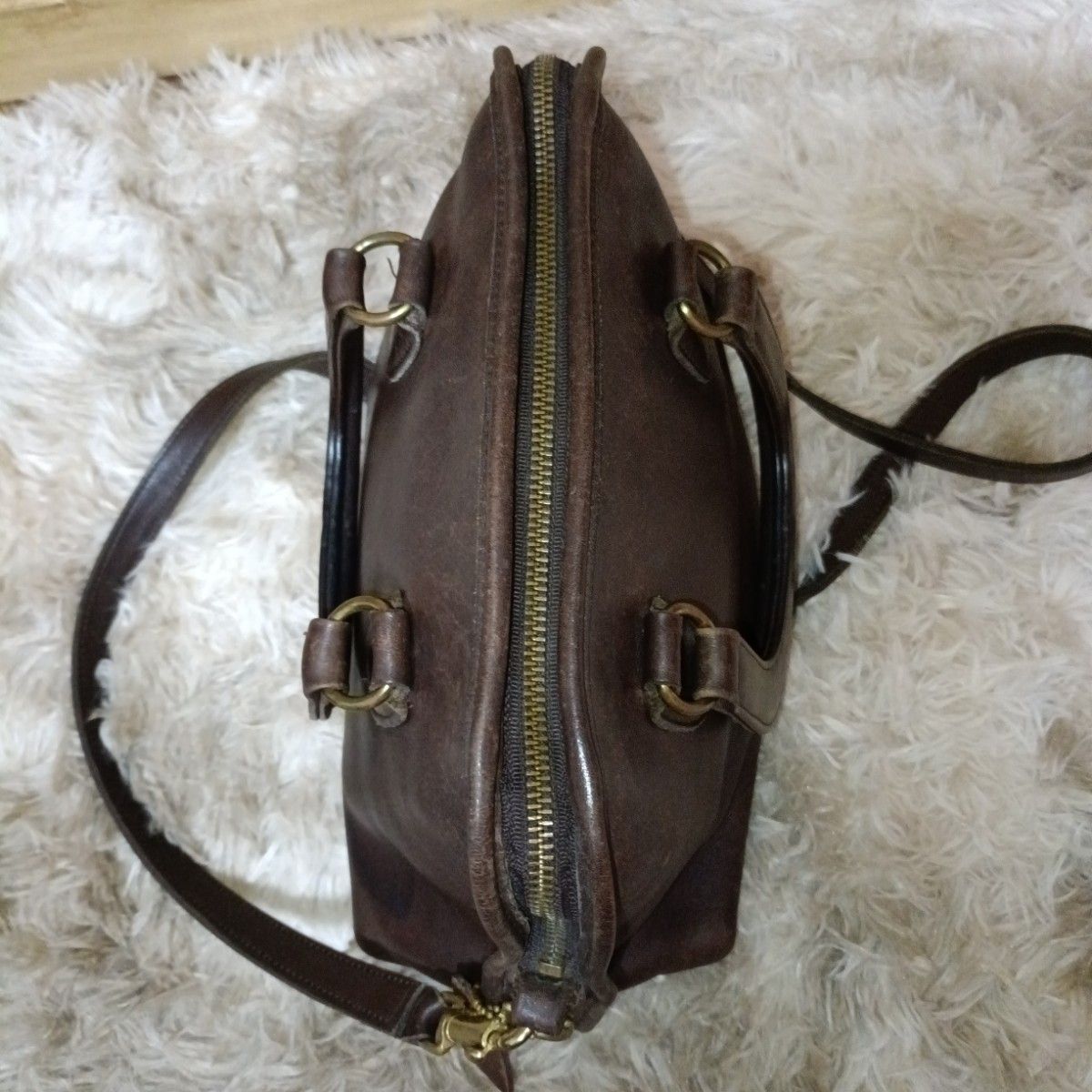 希少 old coach レザー ショルダーバッグ オールド コーチ 2way 本革