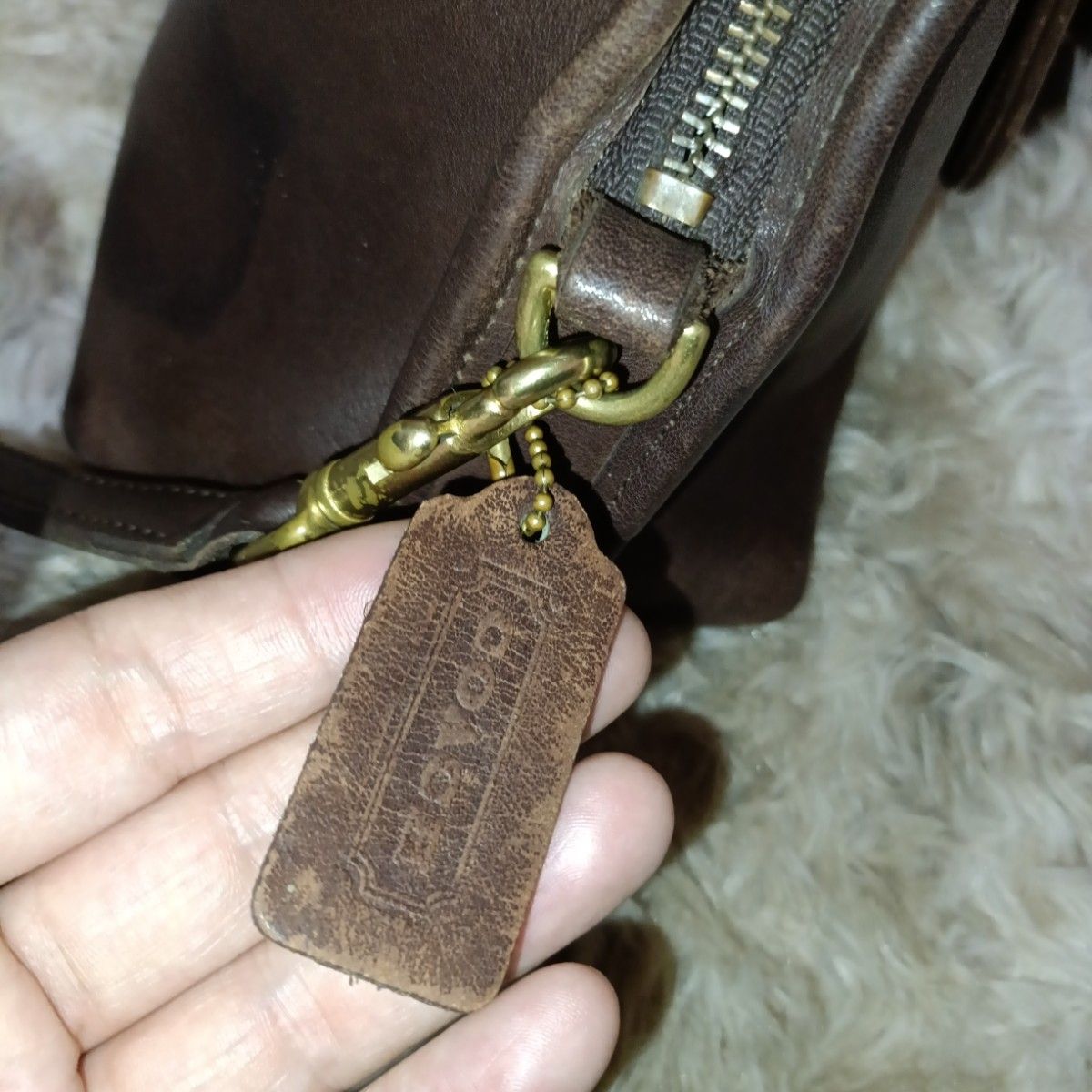 希少 old coach レザー ショルダーバッグ オールド コーチ 2way 本革