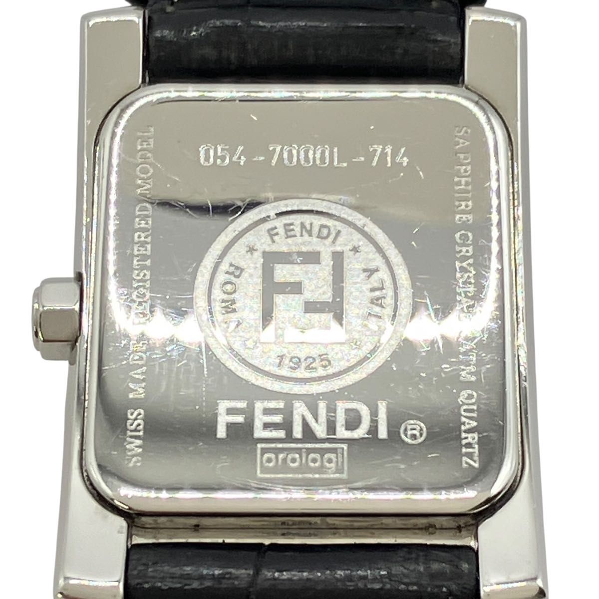 FENDI フェンディ 腕時計 7000L スクエア クォーツ シルバー 稼働品