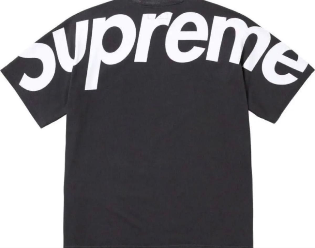 新品 タグ付き Supreme Split S/S Top ブラック Lサイズ スプリット T