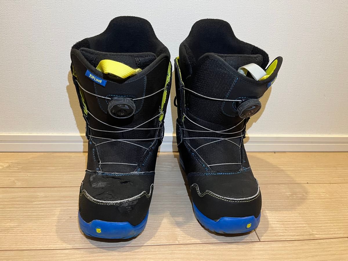 BURTON Zipline スノーボードブーツ ブラック ブルー イエロー 25 0cm