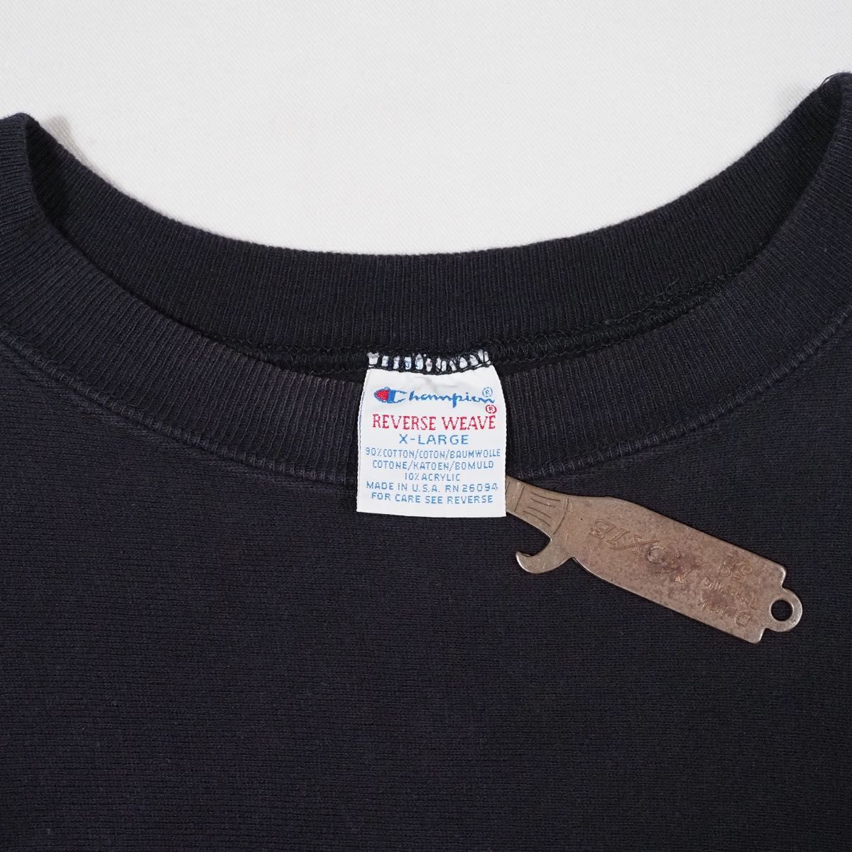 Black/XL】90s Champion Reverse Weave Sweat 黒 チャンピオン