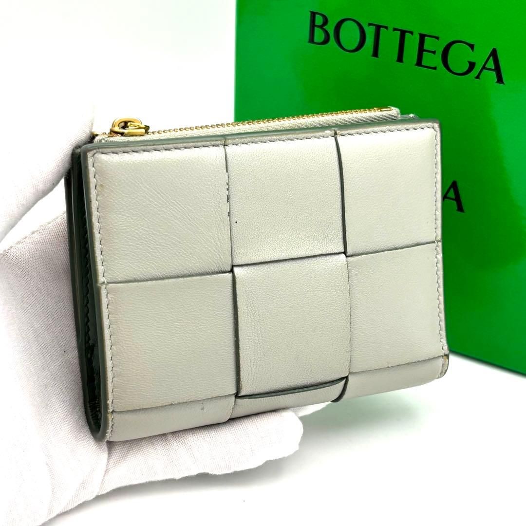 箱付 美品 bottega Veneta ボッテガヴェネタ 二つ折り財布 カセット
