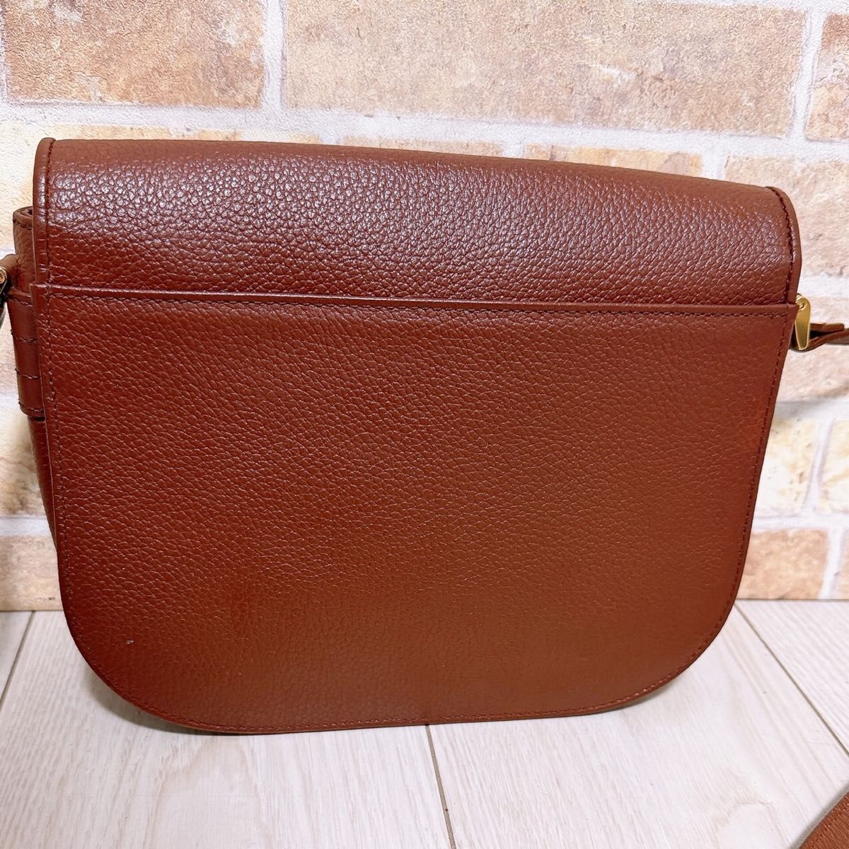 美品) Burberrys(バーバリー)ショルダーバッグ レザー ブラウン｜Yahoo