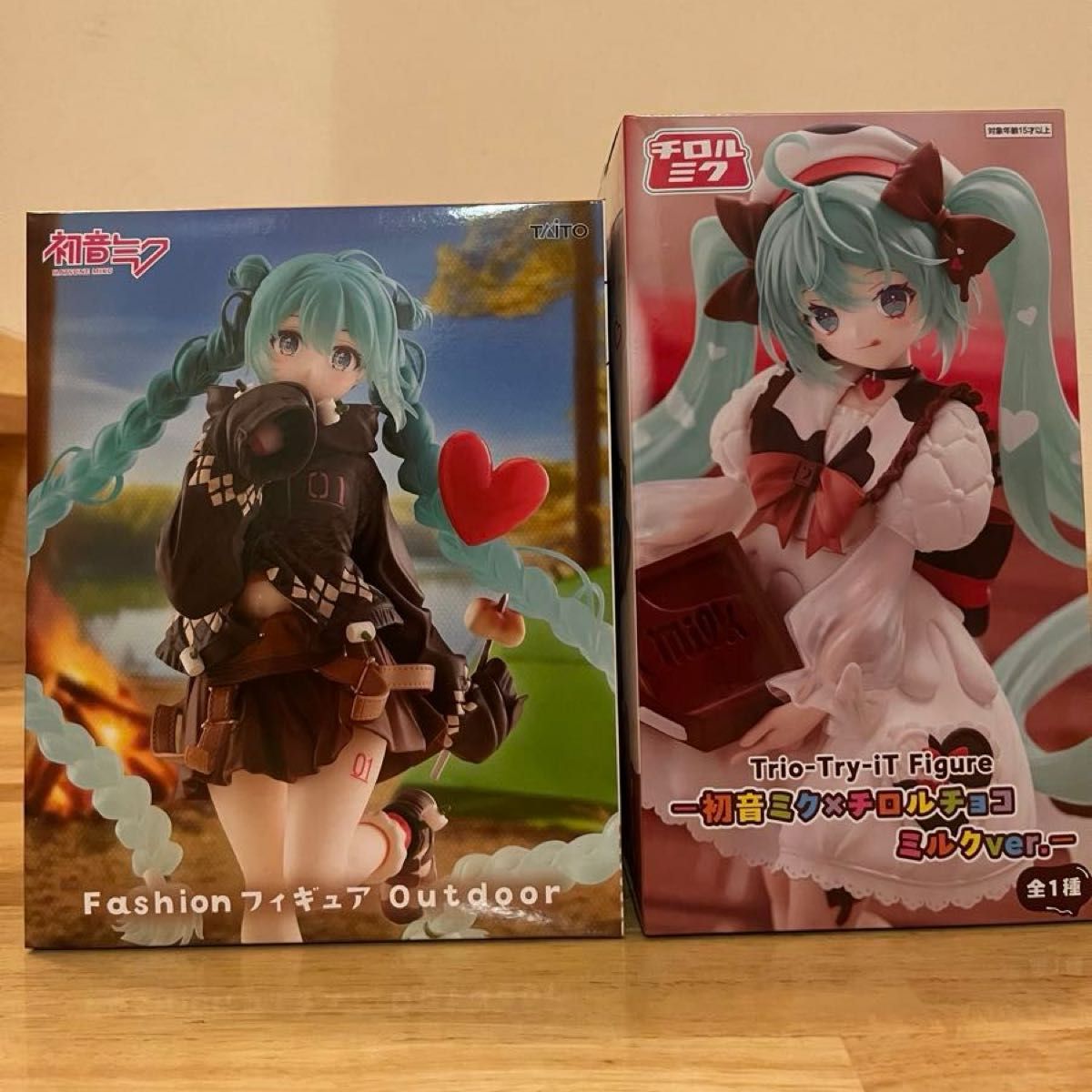 初音ミク フィギュア 2種セット チロルチョコ ミルクver Fashion