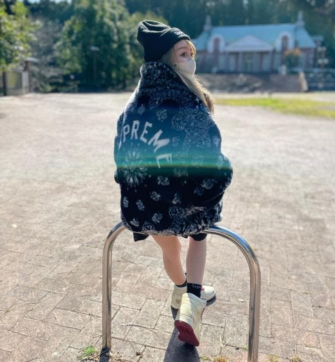 Supreme Bandana Faux Fur Bomber Jacket Lサイズ Black ジャケット