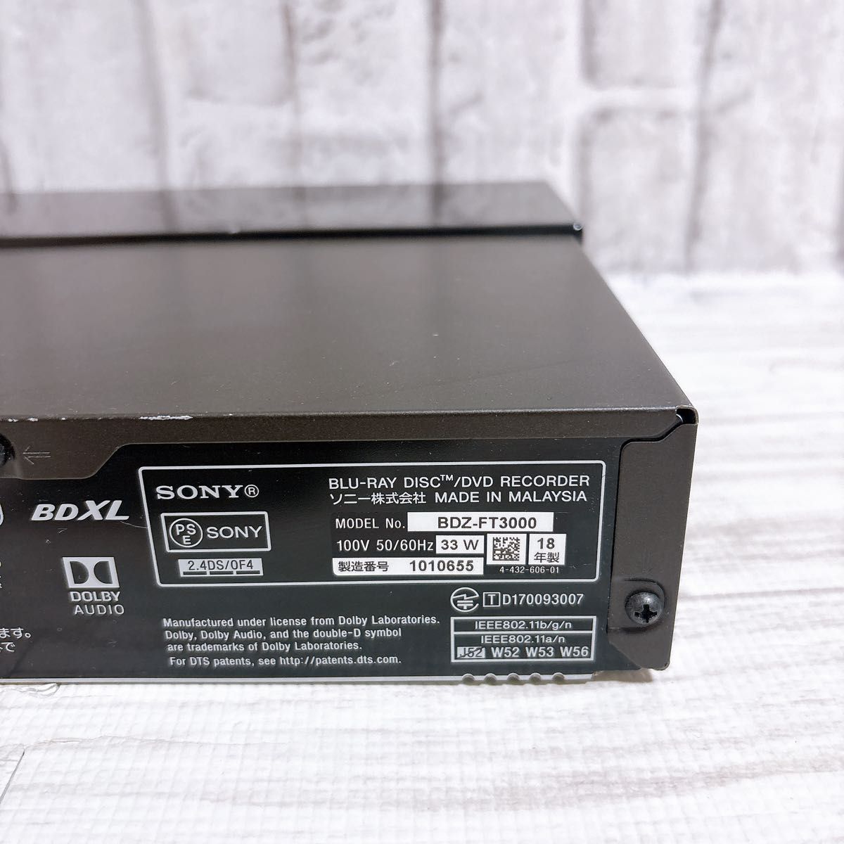 SONY ブルーレイレコーダー BDZ-FT3000 3TB 3チューナー ソニー｜Yahoo