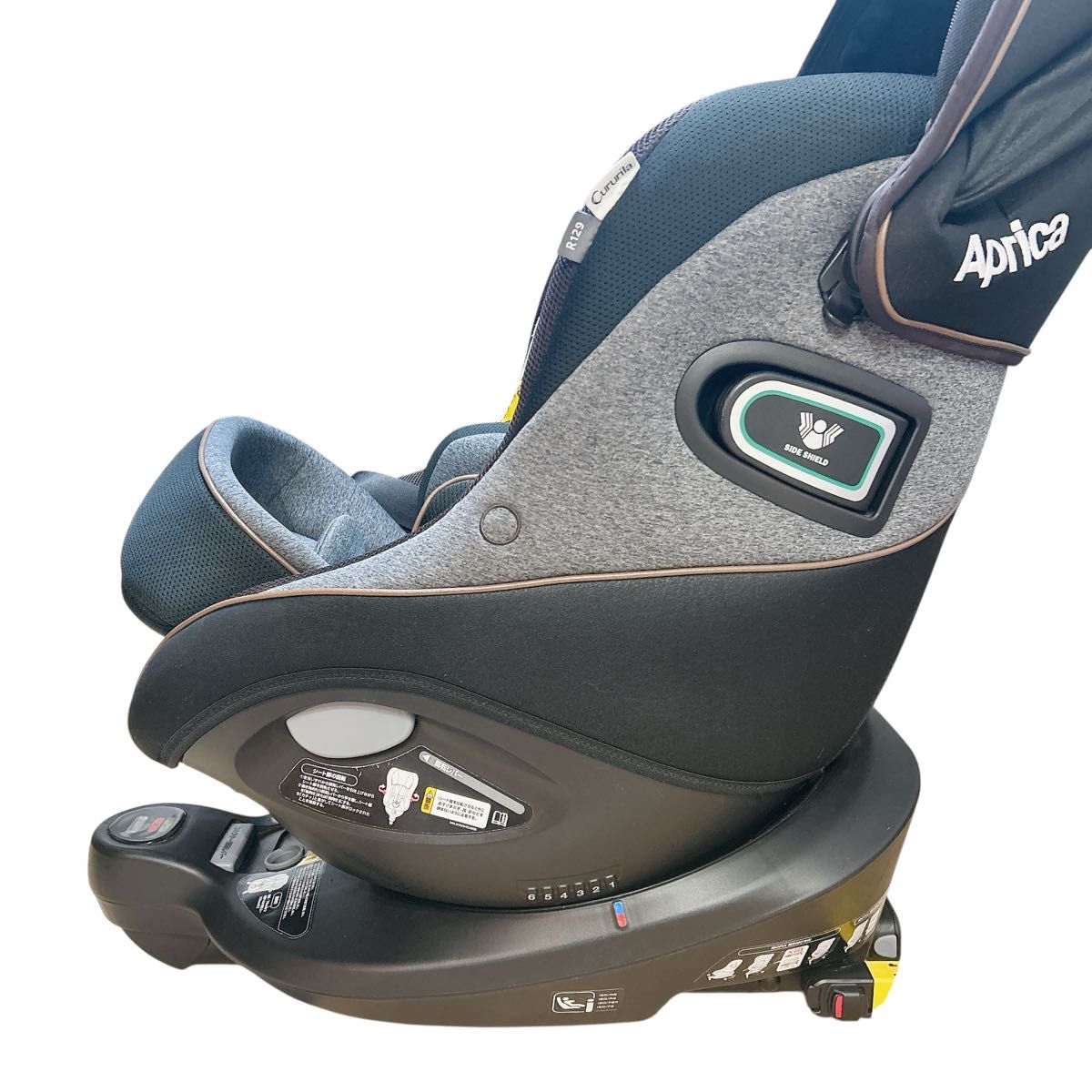 美品】アップリカ クルリラ プロテクト ISOFIX 新生児 R129適合 回転式