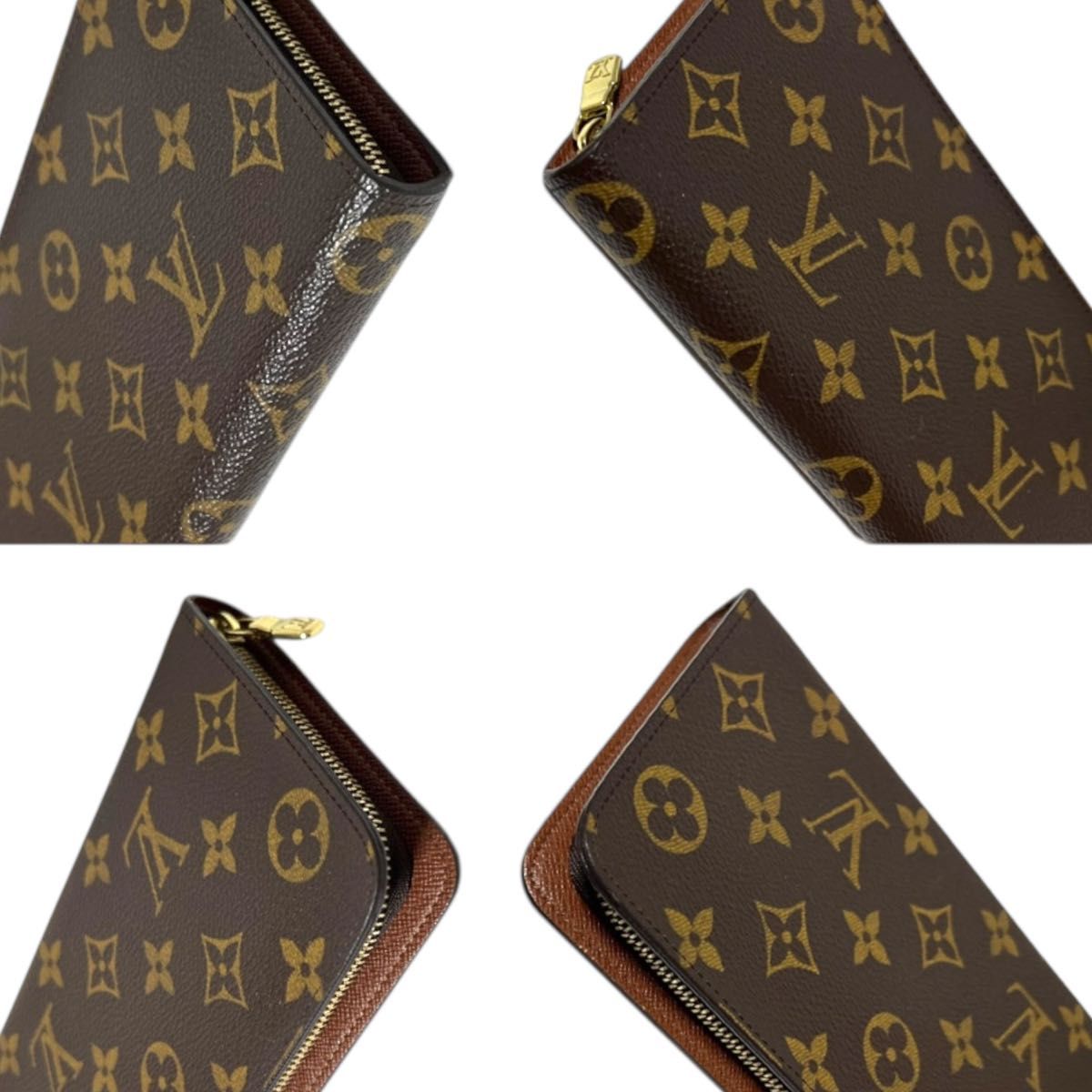 外装極美品 ルイヴィトン モノグラム ポルトモネジップ ラウンド