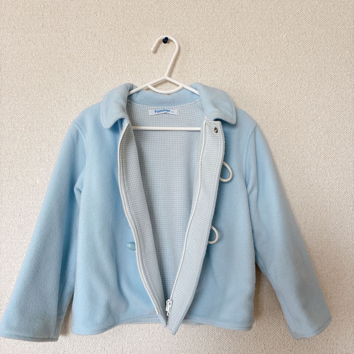 familiar 90センチ 水色 ダッフルコート アウター アウター ダッフル