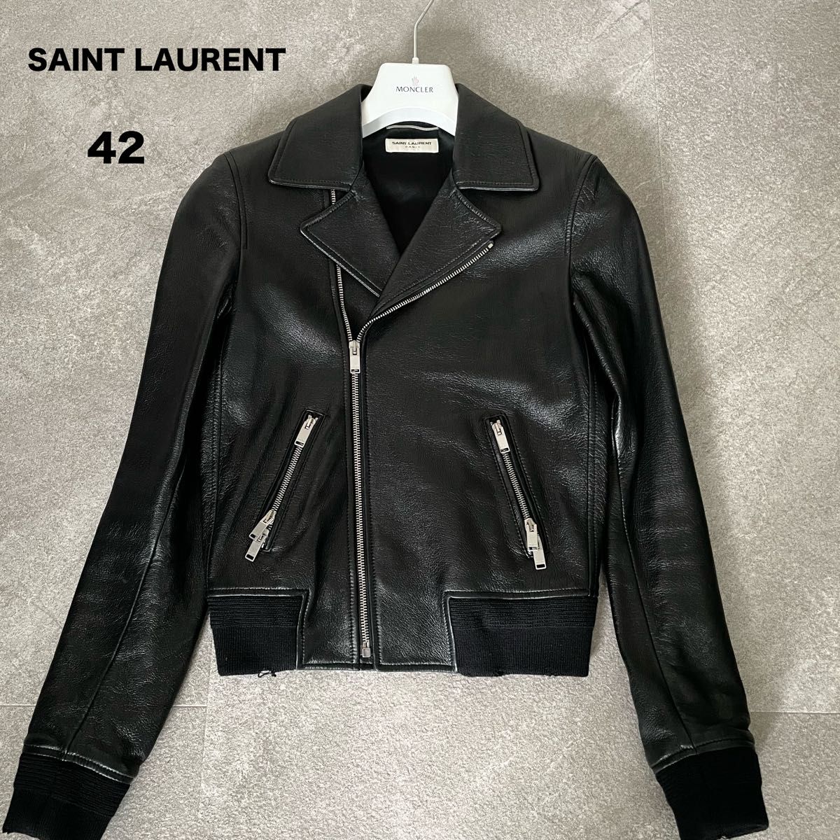 極美品 SAINT LAURENT PARIS サンローラン ダブル ライダース