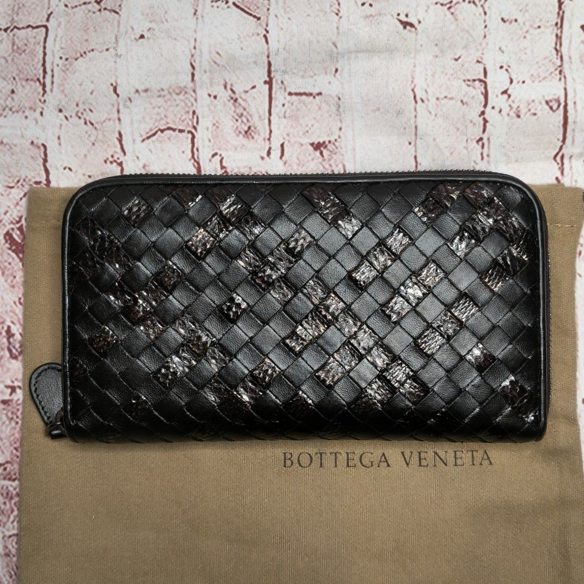 美品】BOTTEGA VENETA ボッテガヴェネタ 長財布 イントレチャート