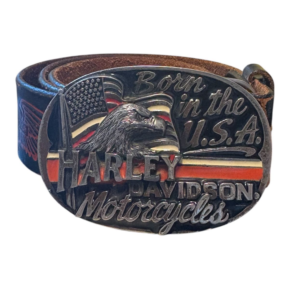 Harley Davidson USA製 ベルト ハーレーダビッドソン レザー