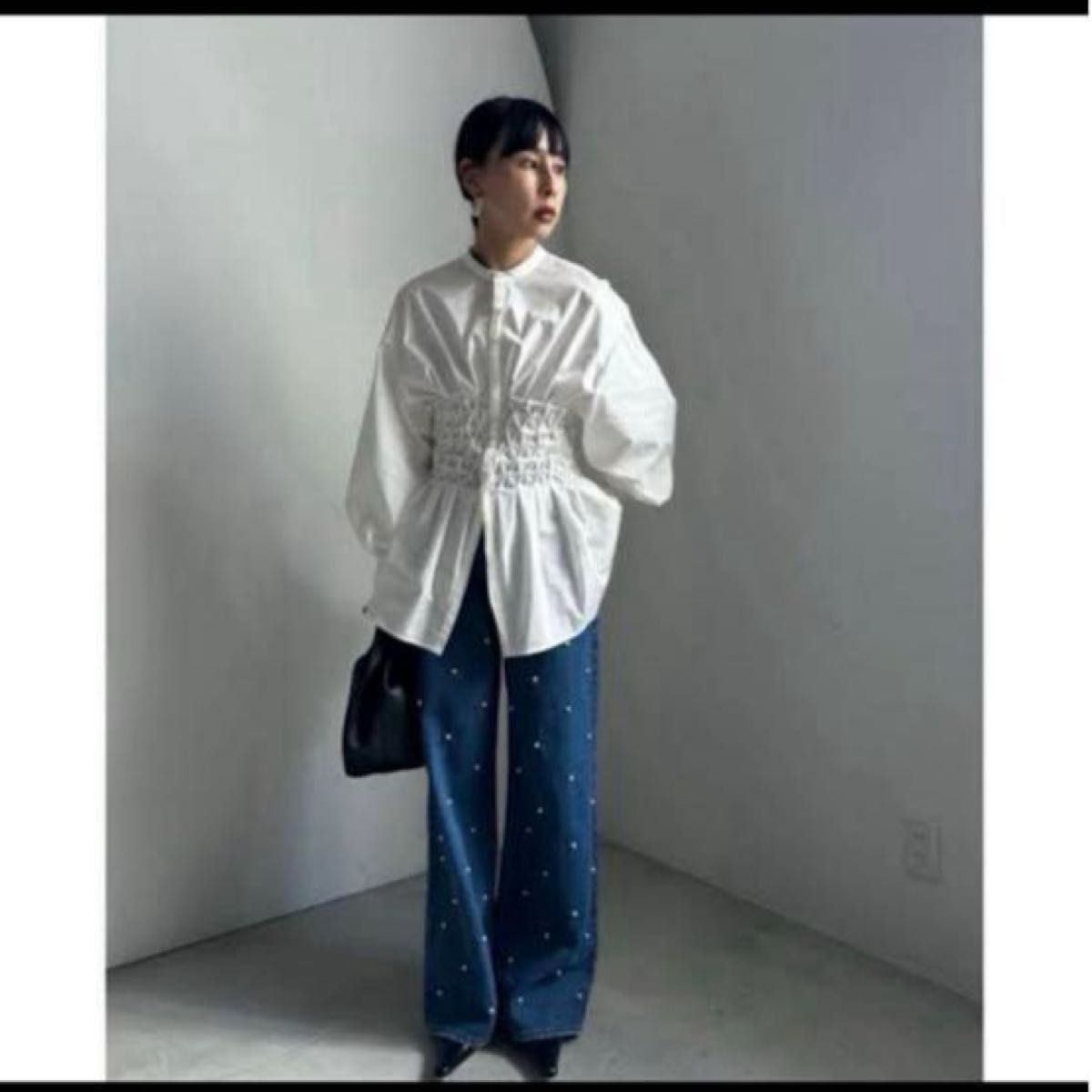 美品】ameri BLOOM SHIRRING SHIRT シャツ ブラウス｜Yahoo!フリマ（旧