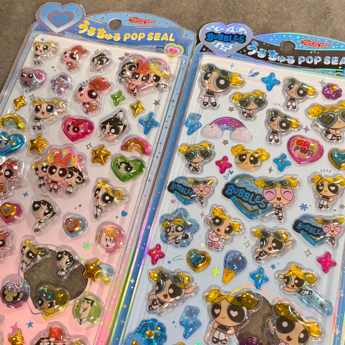 うるちゅるポップシール パワパフ うるちゅる バブルス 集合