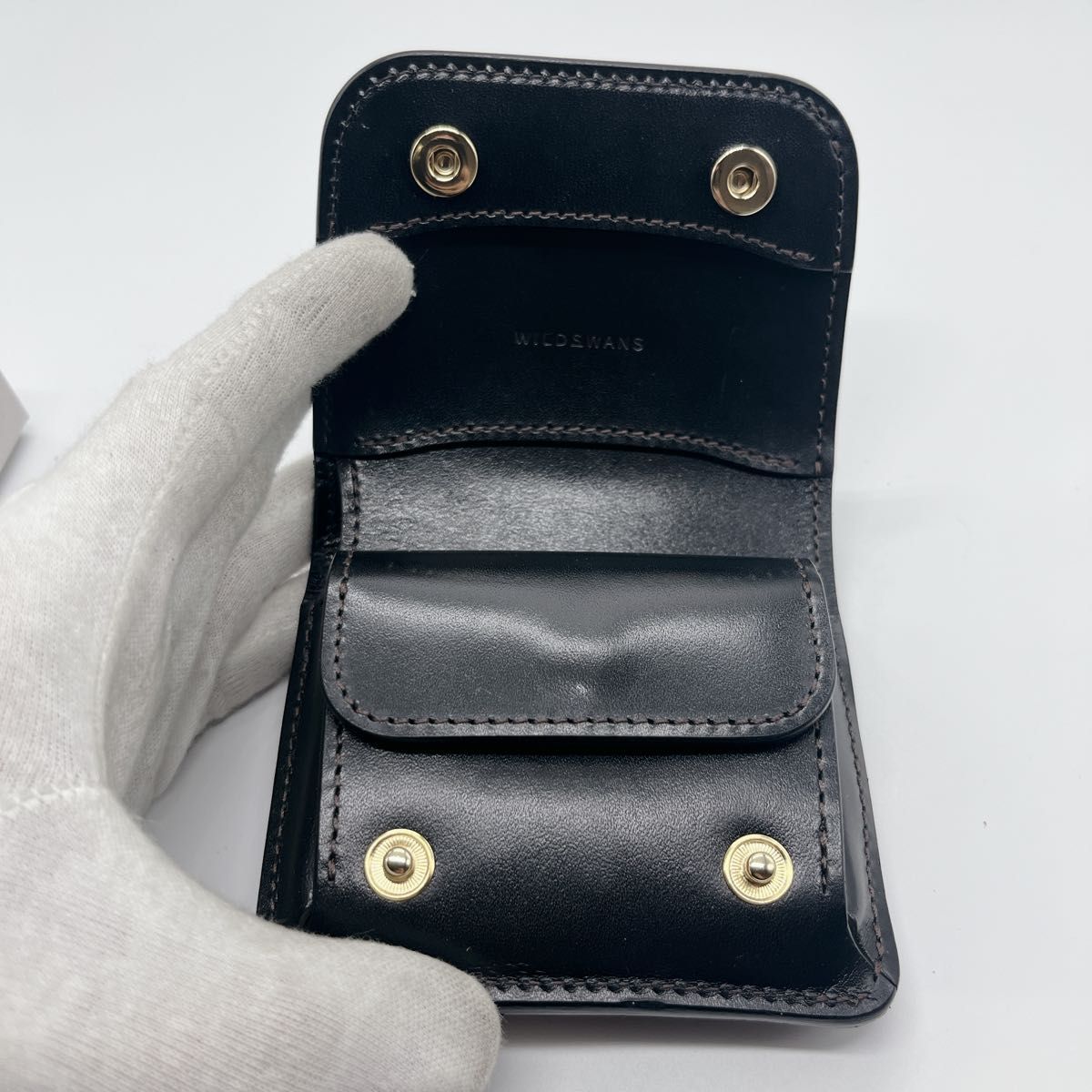 未使用級 ワイルドスワンズ カーサ サドルプルアップ ブラック 財布