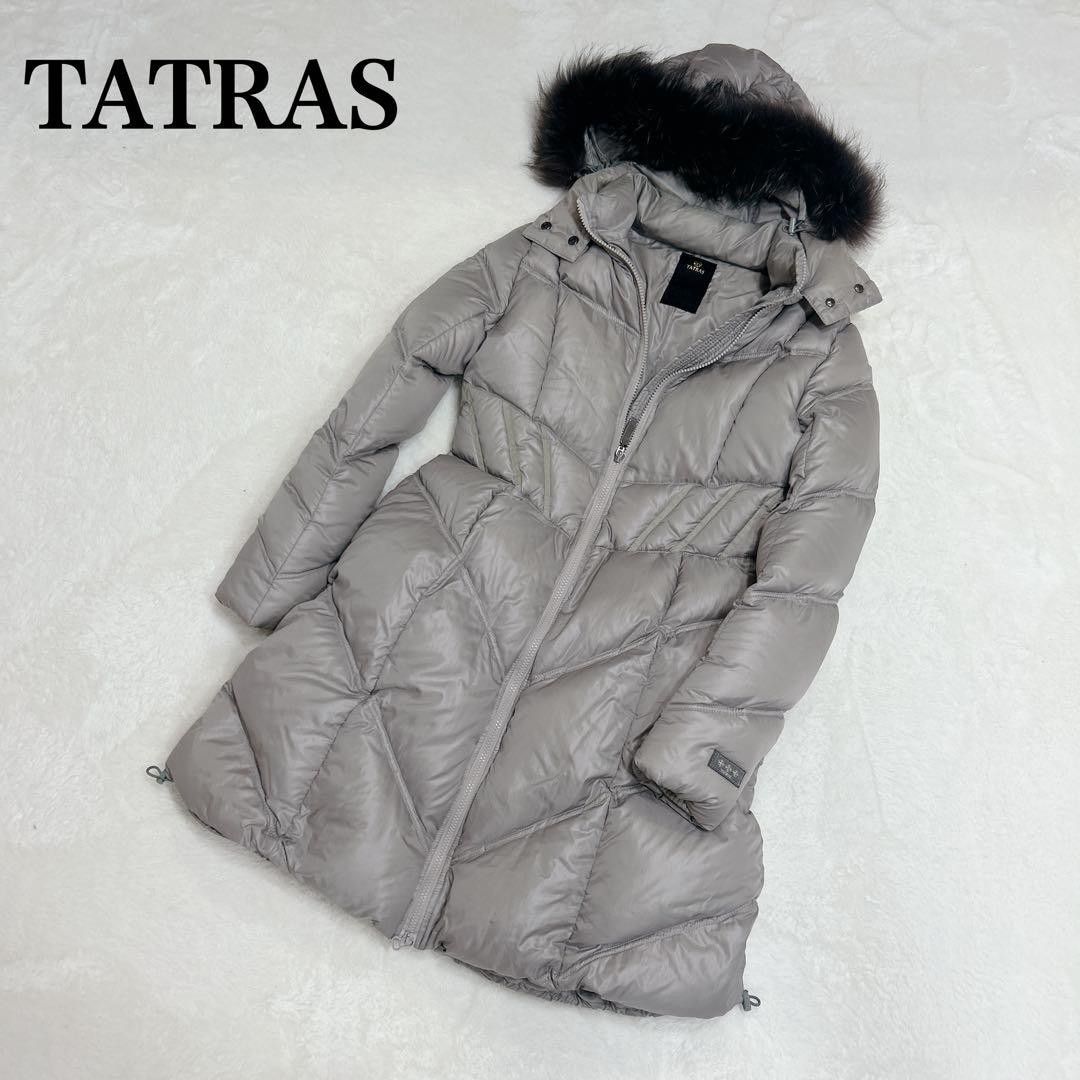 TATRAS タトラス ロングダウンコート 34 グレー ラクーンファー｜Yahoo