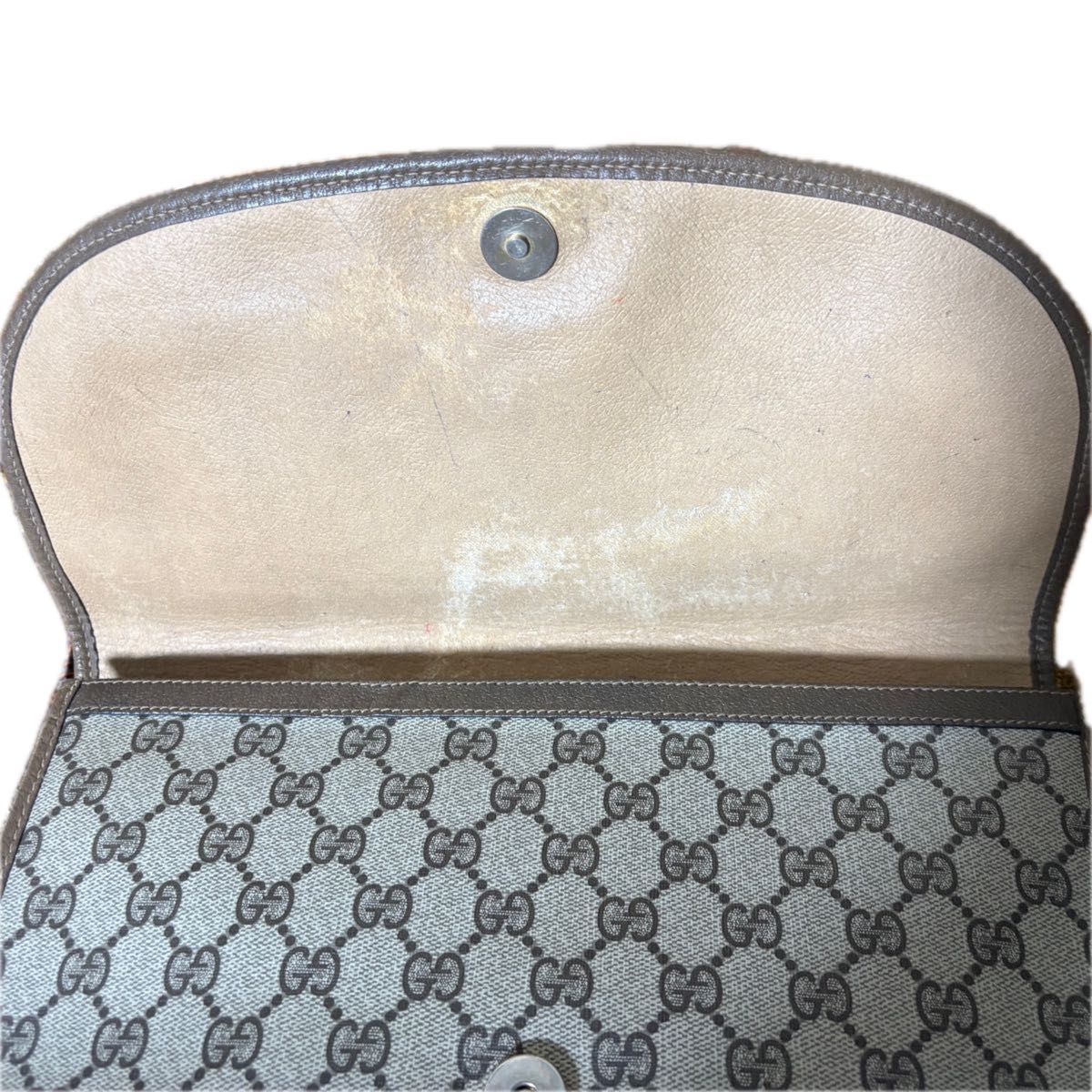 GUCCI オールドグッチ シェリーライン GG柄 クラッチバッグ セカンド