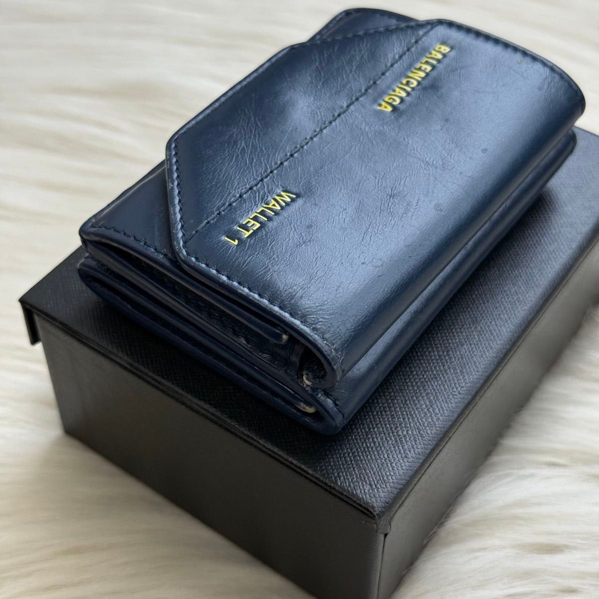 バレンシアガ WALLET1 コンパクトウォレット レザー 三つ折り財布