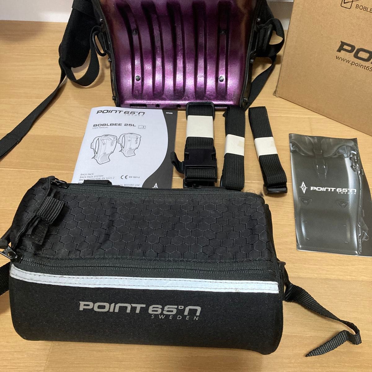 ボブルビーPOINT65 GT 25L X-case付 バックパック 紫 BOBLBEE