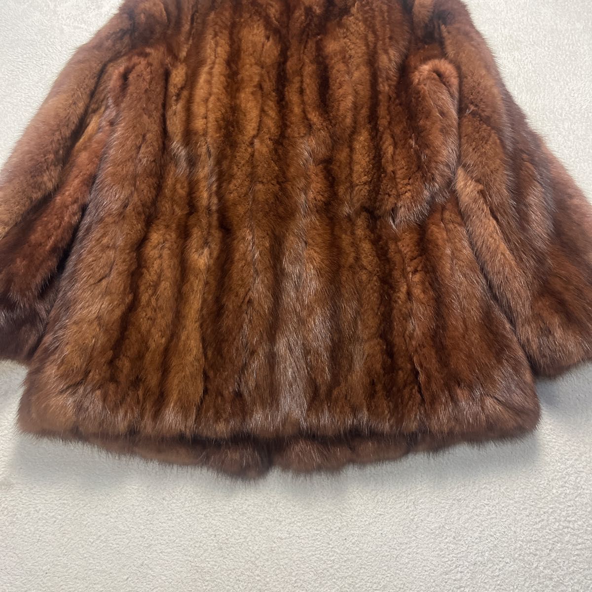 毛皮の 最高峰SABLE ロシアンセーブル ブラウン コート 11号 Lサイズ