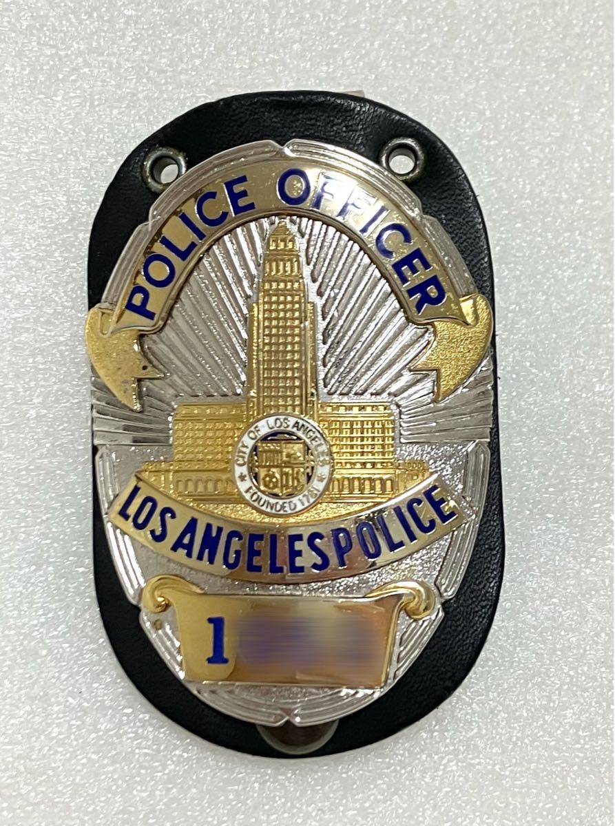 LAPD ロサンゼルス市警察 レプリカポリスバッジ POLICE OFFICER KM企画