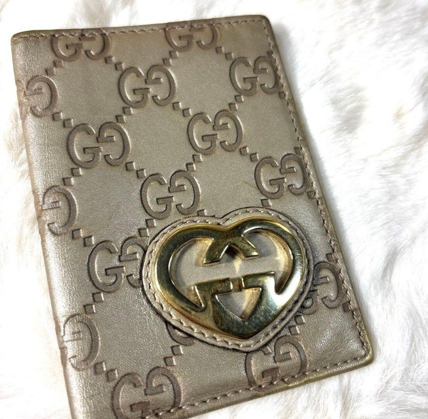 GUCCI グッチ カードケース GG総柄 ラブリーハート インターロッキング