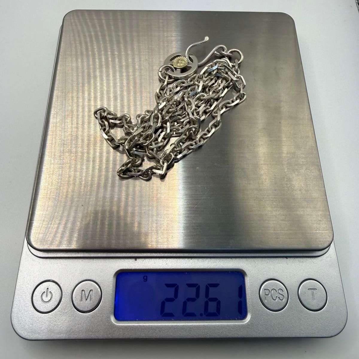 ウイングロック 太角ロングチェーンk18メタル付きホイール フック 約63