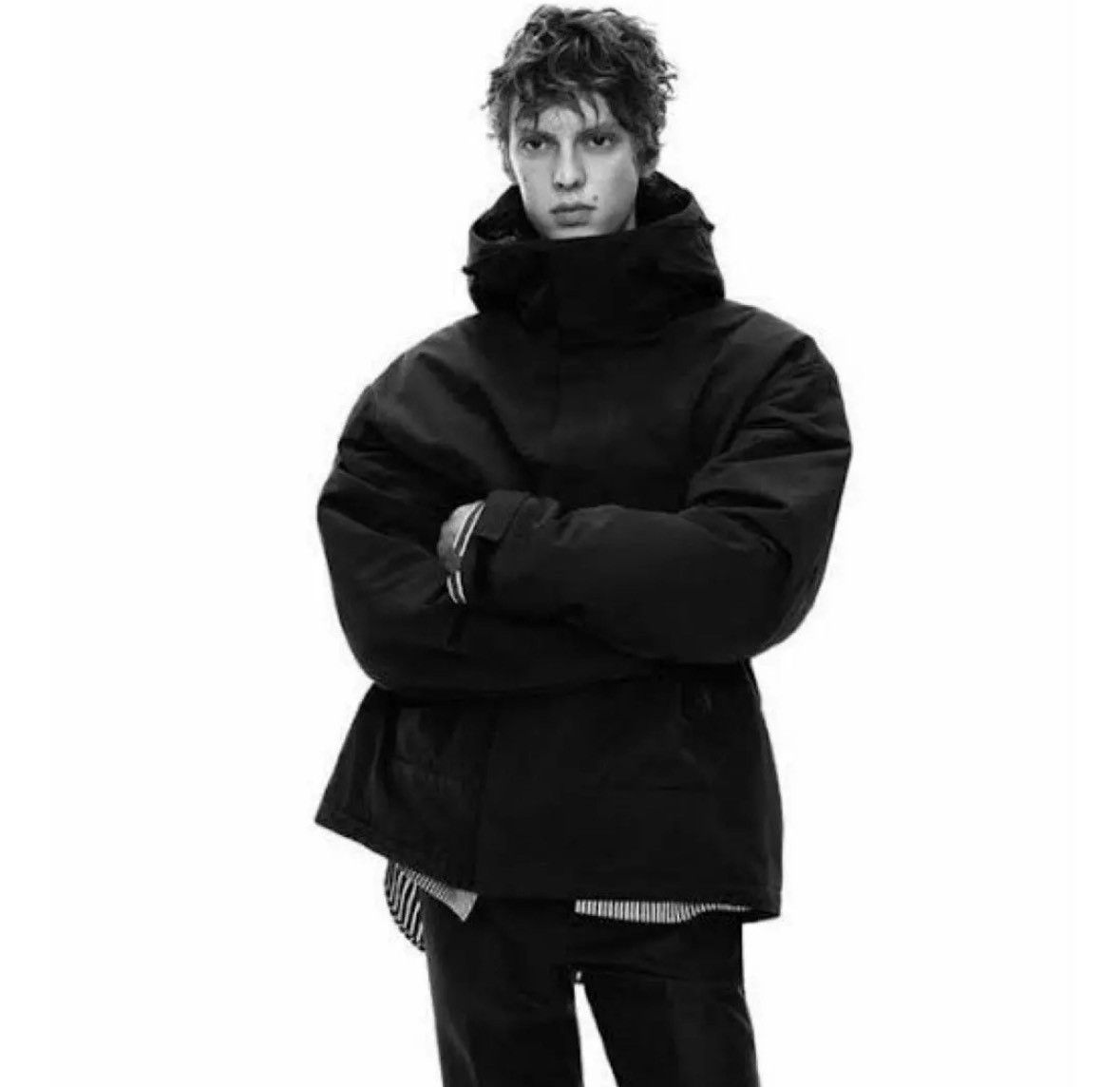 UNIQLO ユニクロ +J ブラック ダウンジャケット ハイブリッドダウン