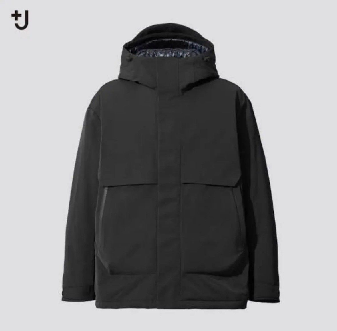 UNIQLO ユニクロ +J ブラック ダウンジャケット ハイブリッドダウン