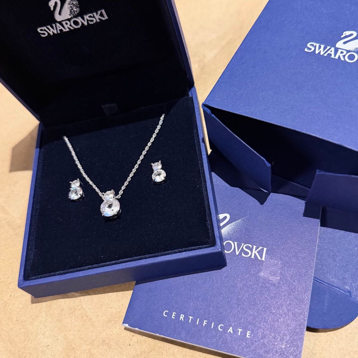 スワロフスキー SWAROVSKI ネックレス ピアス セット 1807339｜Yahoo