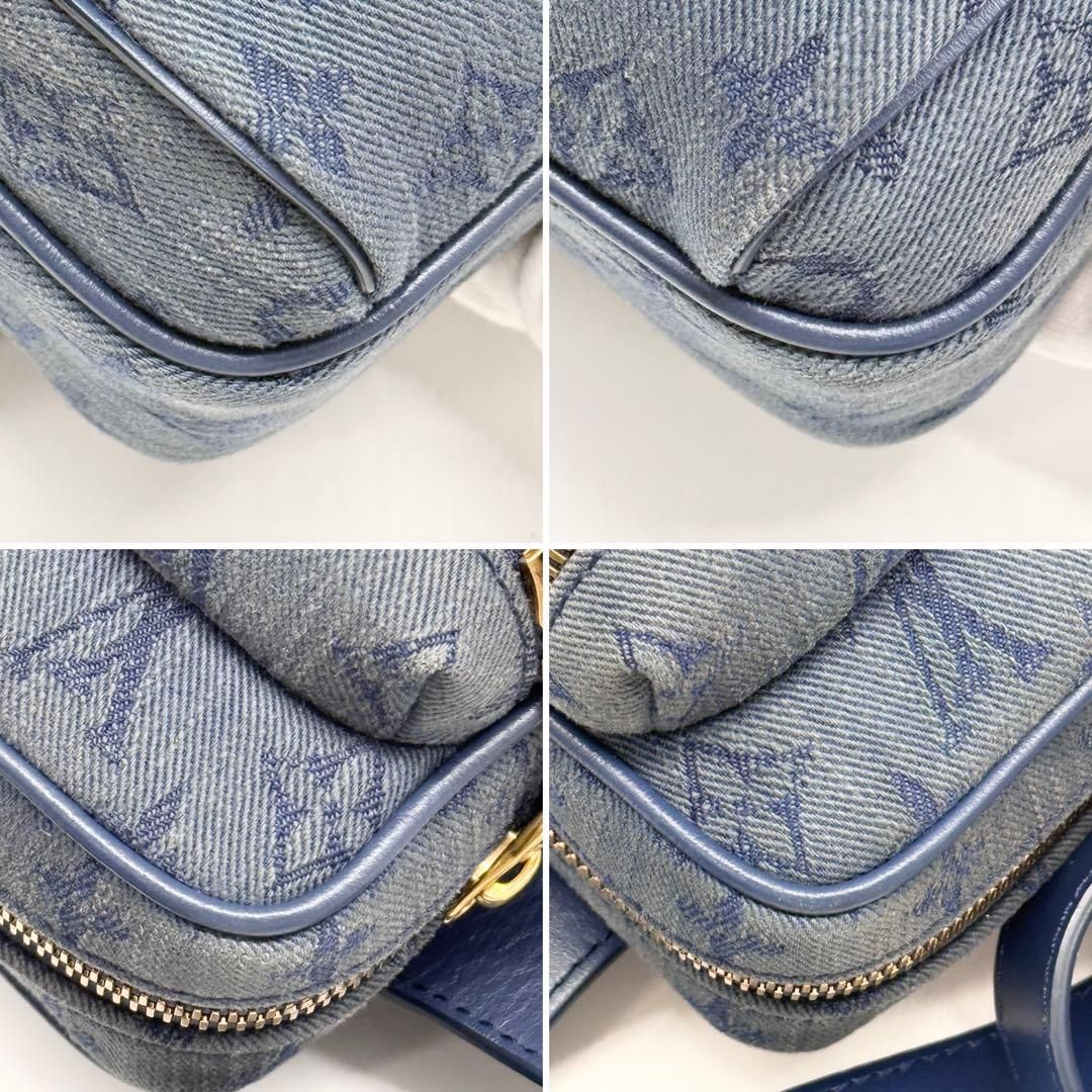 超極美品 ルイヴィトン モノグラム デニム バムバッグ ボディバッグ
