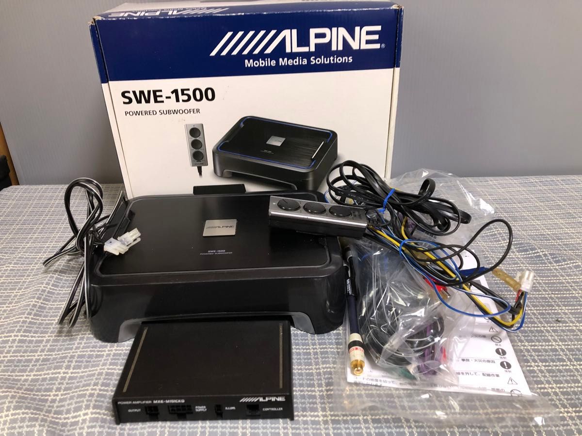 アルパイン SWE-1500 パワードサブウーファー ALPINE ジャンク扱い