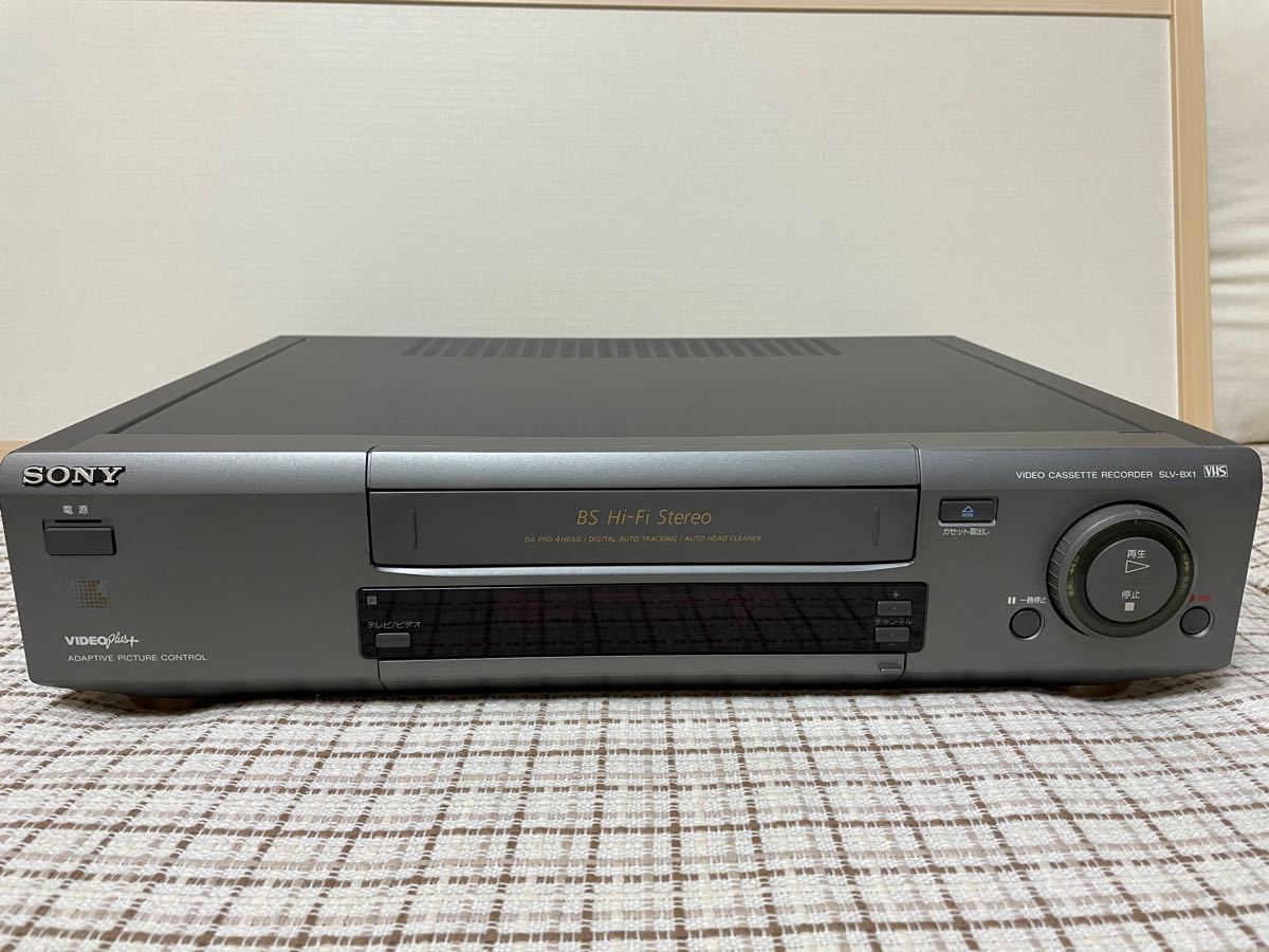 日本製・動作確認済】SONY VHS ビデオデッキ 本体 専用リモコン付属