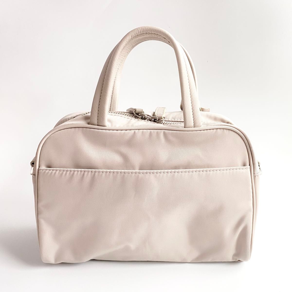 美品 agnes b 2WAY ボストンバッグ UAS08-01 ベージュ ショルダー