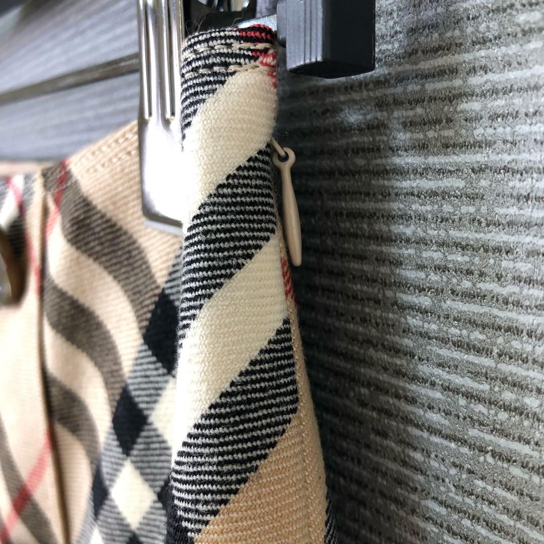 BURBERRY ノバチェック ウール ボックスプリーツ ミニスカート 36