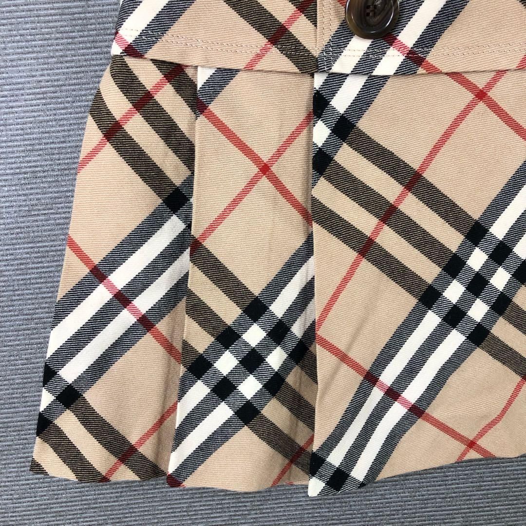 BURBERRY ノバチェック ウール ボックスプリーツ ミニスカート 36
